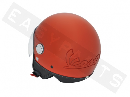 Helm Demi Jet VESPA Visor 4.0 glänzend Ziegelstein orange (A11)